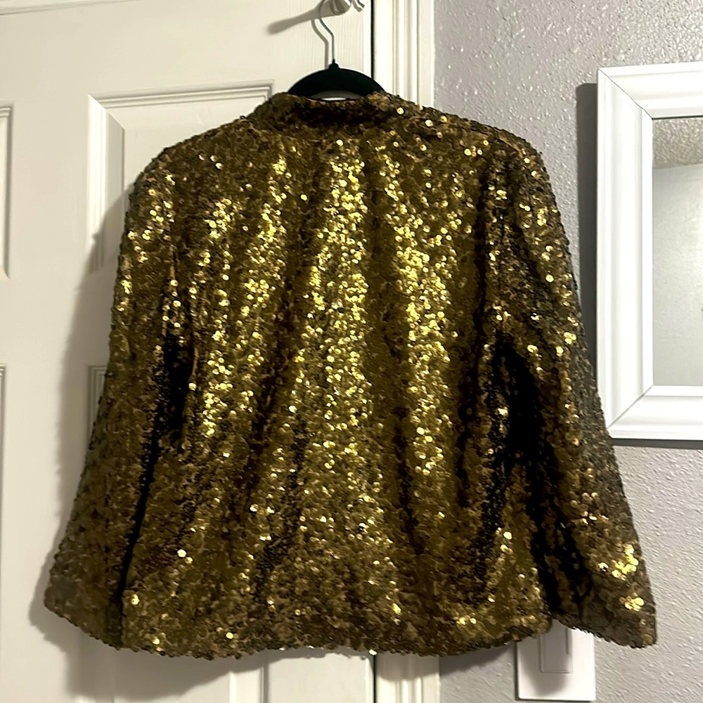 Gold sequin jacket - Picture 2 of 5